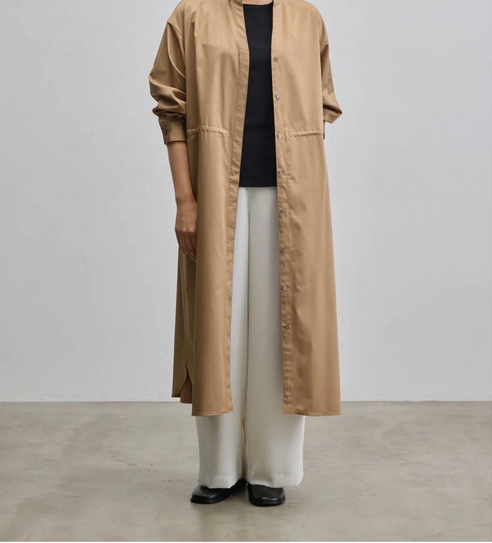 美品　SOEJU ソージュ　リモンタコートワンピース　キャメル　2way