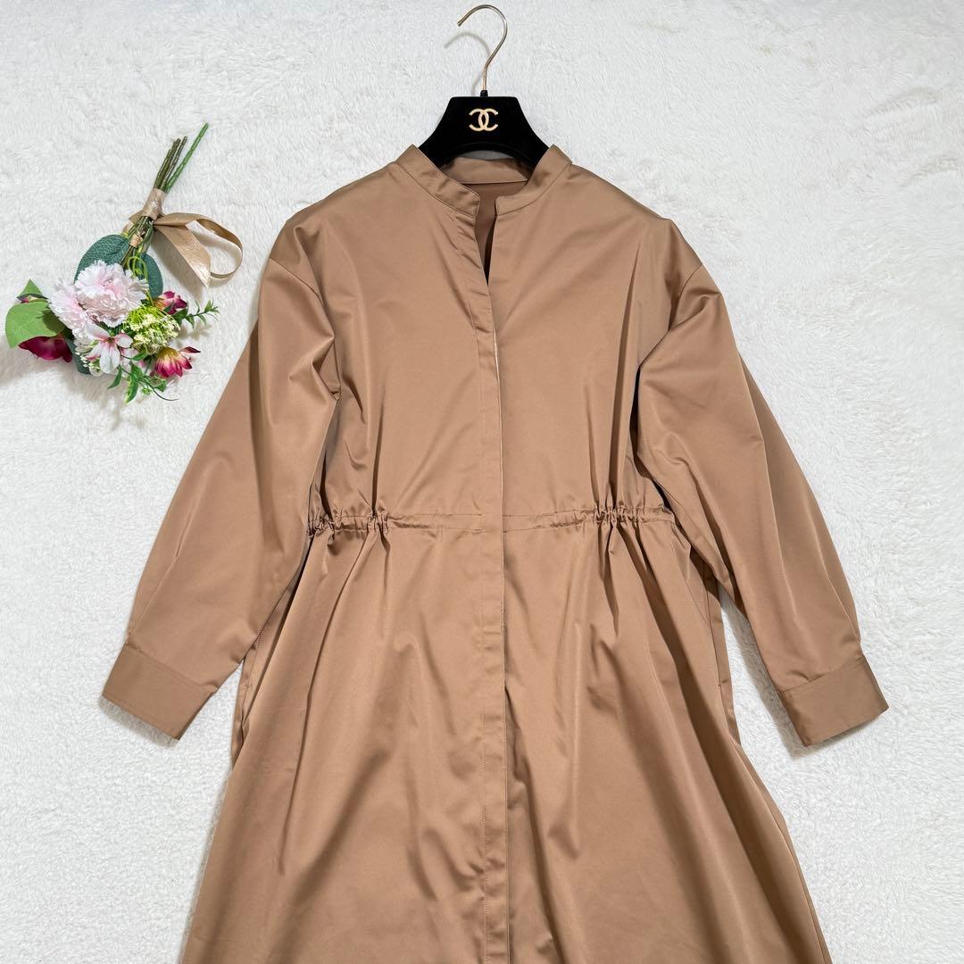 美品　SOEJU ソージュ　リモンタコートワンピース　キャメル　2way