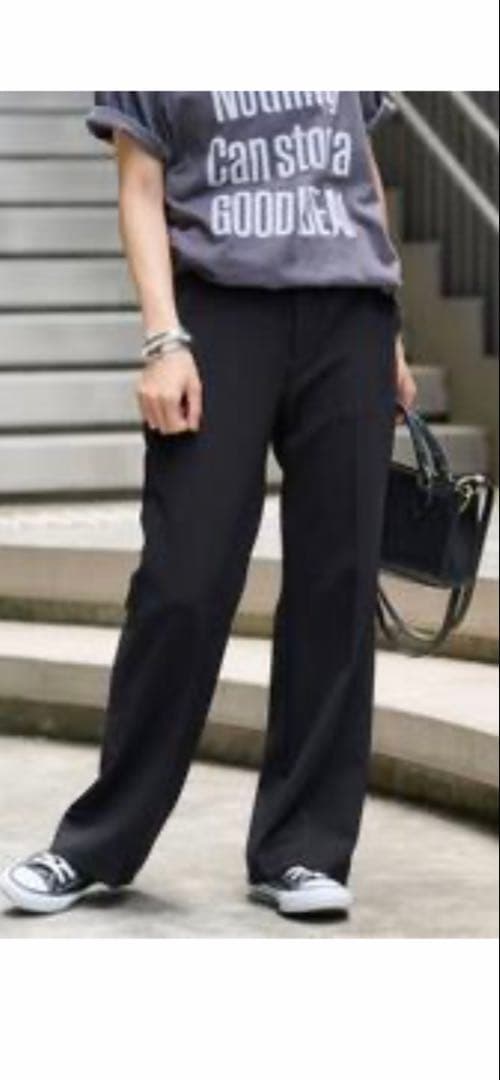 フレームワーク セミフレアパンツ Black 38