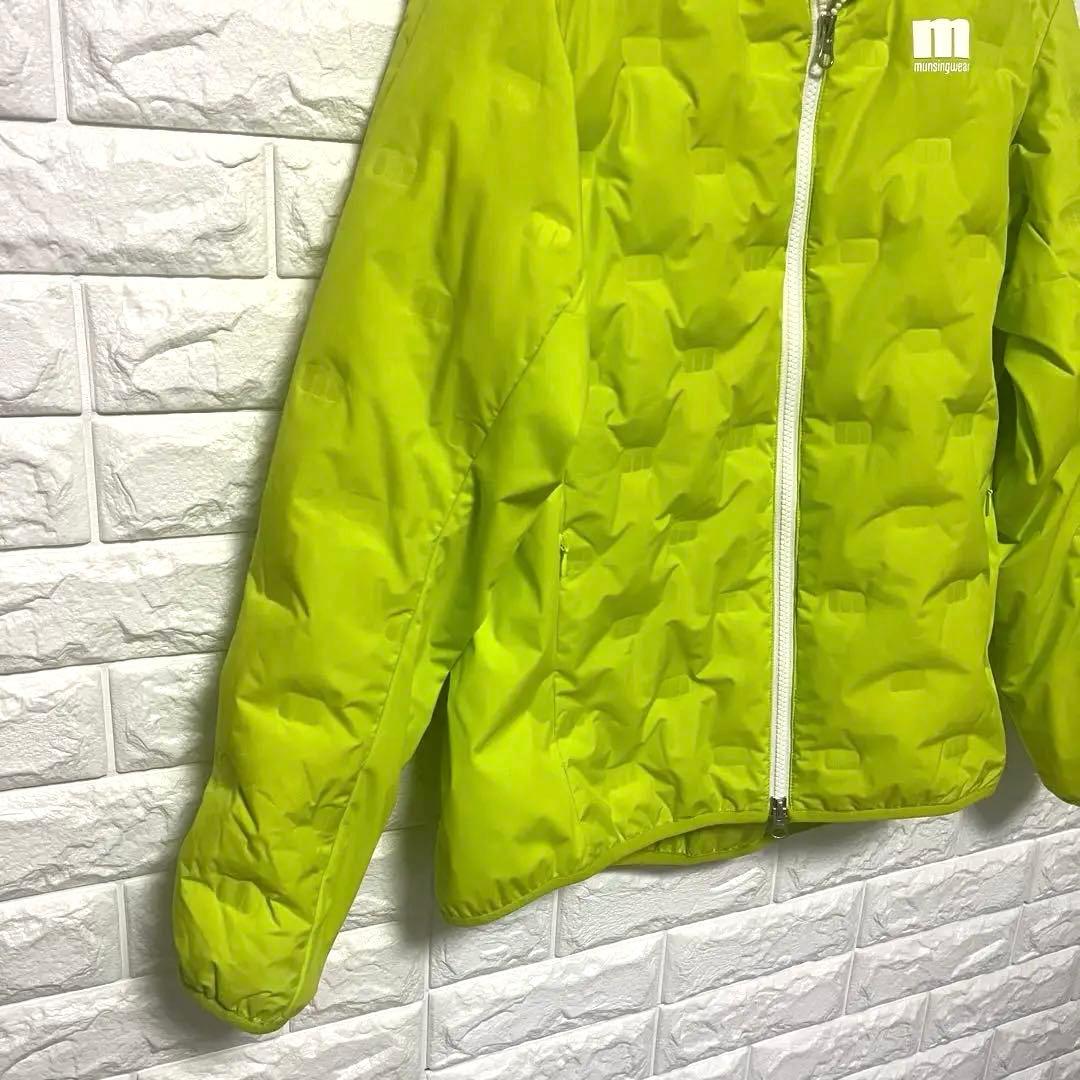 新品タグ付き マンシングウェア ゴルフ ダウンジャケット ライム 21年モデル
