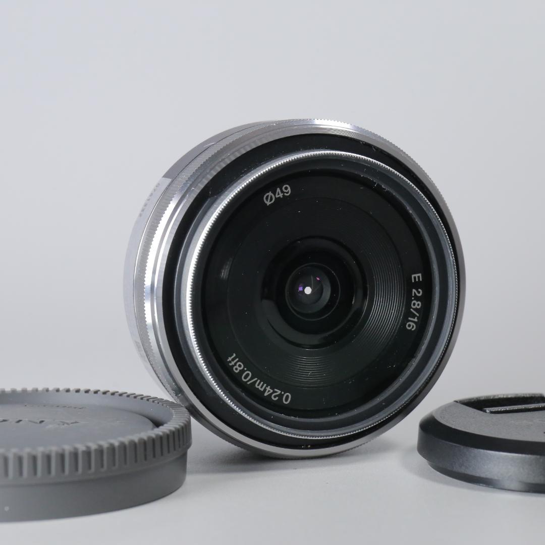 ☆動作確認済☆SONY 16mm F2.8 単焦点　パンケーキ　レンズ #259