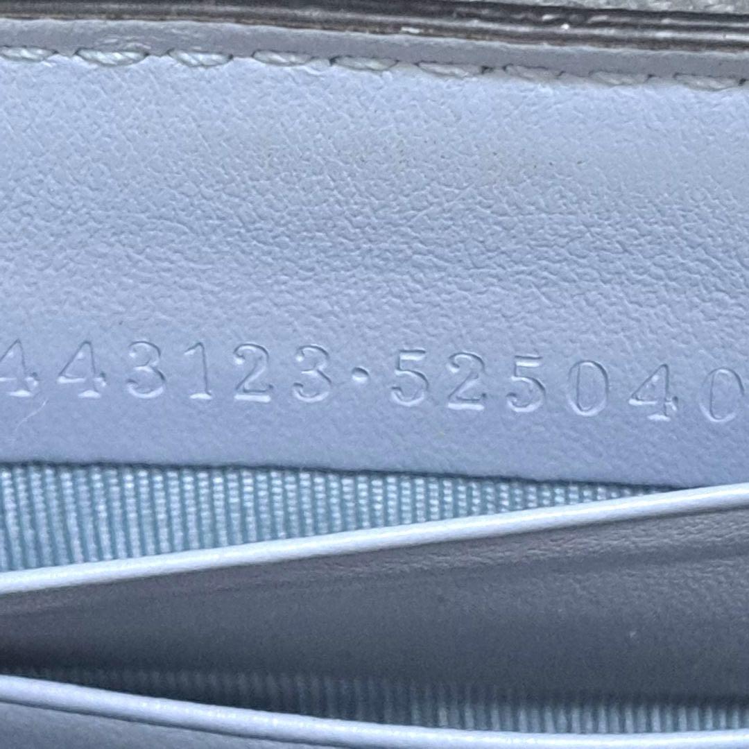 グッチ　長財布　ラウンドファスナー マーモント　キルティング　GGロゴ