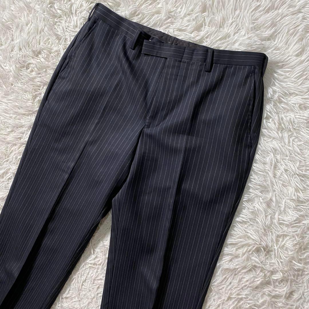 【極美品】バーバリーブラックレーベル　セットアップスーツ　通年ウール　シルク混