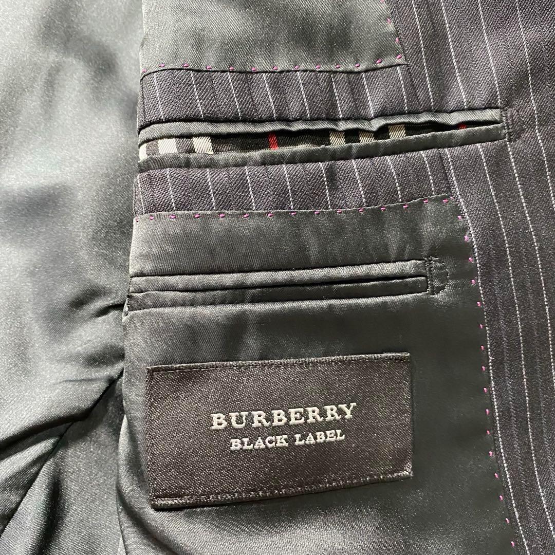 【極美品】バーバリーブラックレーベル　セットアップスーツ　通年ウール　シルク混