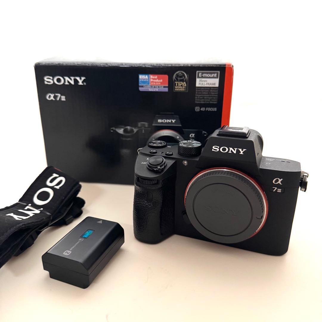t*o様 SONY α7 III 本体 バッテリー・ストラップ·取扱説明書