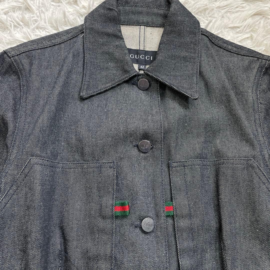 sasa　イタリア製　GUCCI グッチ　デニムジャケット　黒　42