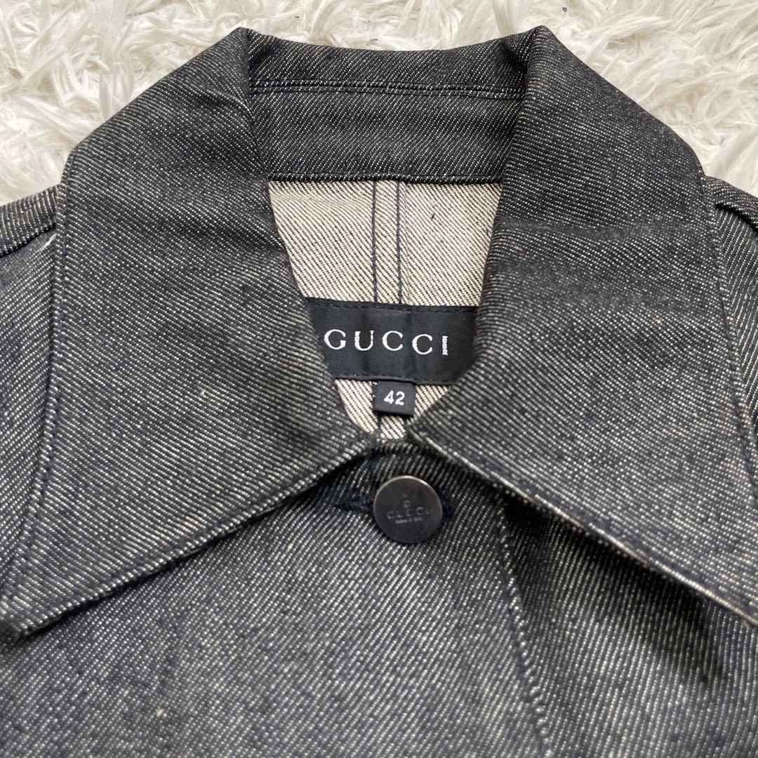 sasa　イタリア製　GUCCI グッチ　デニムジャケット　黒　42