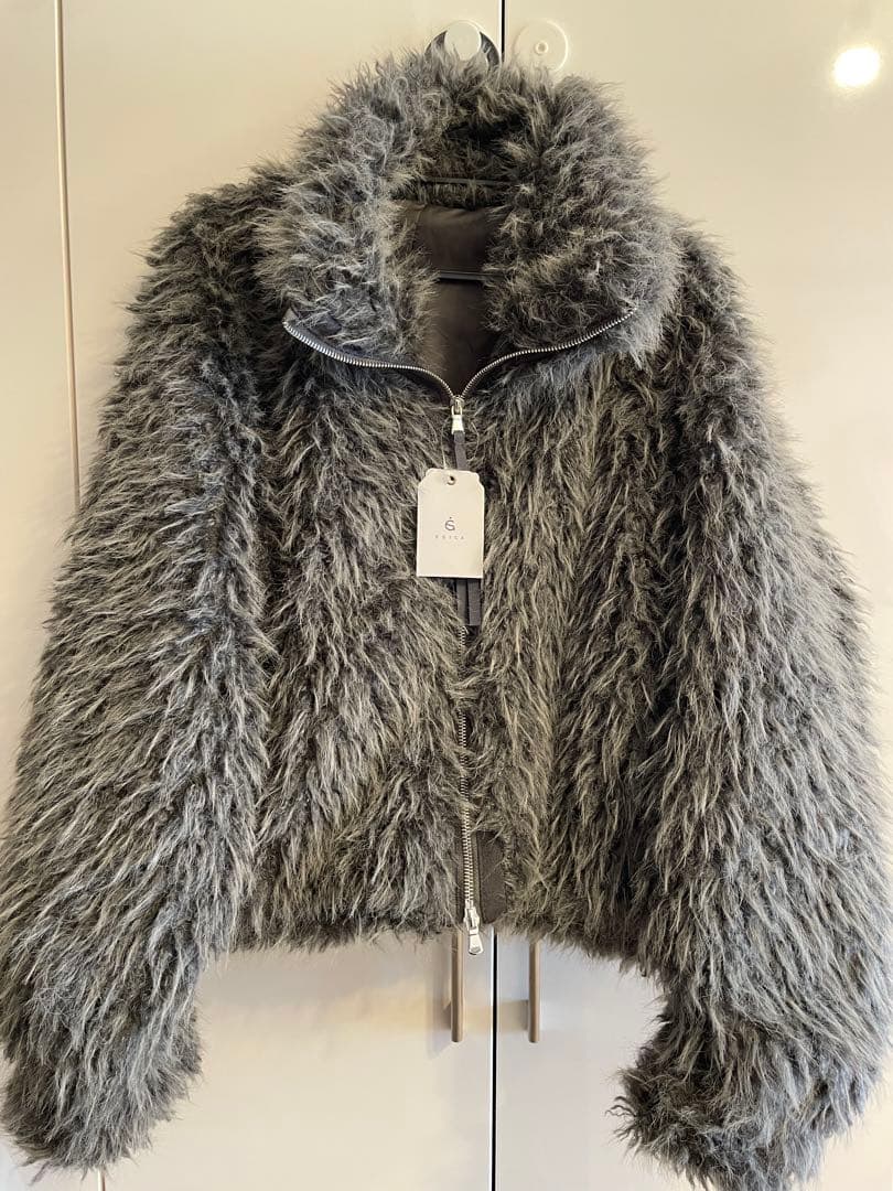 esica ファー　ミックスシープファースタンドブルゾン