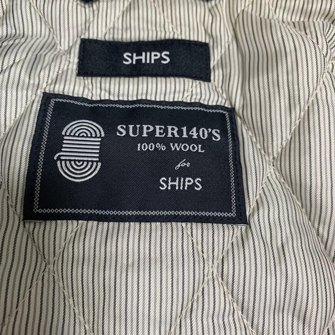 ふじふじ　スーパー140'S メルトン シングル ロング Pコート