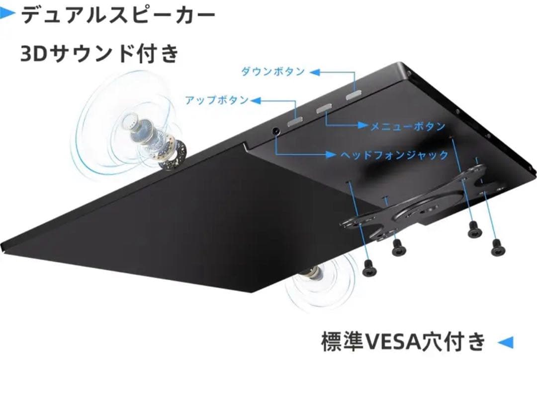 新品未使用IngnoK ポータブルモニター 18.5インチモバイルモニター