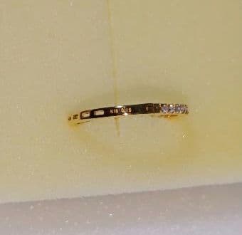 片耳のみ K18 イエローゴールド ダイヤモンド 0.15ct ピアス ツツミ