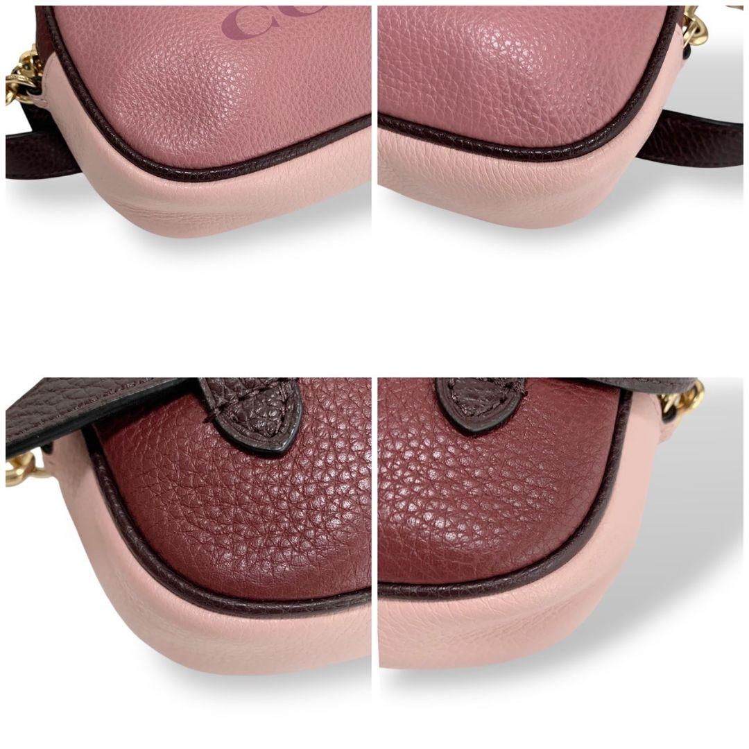 美品　コーチ　ショルダーバッグ　ボディバッグ斜めがけ　レザー　ゴールド金具