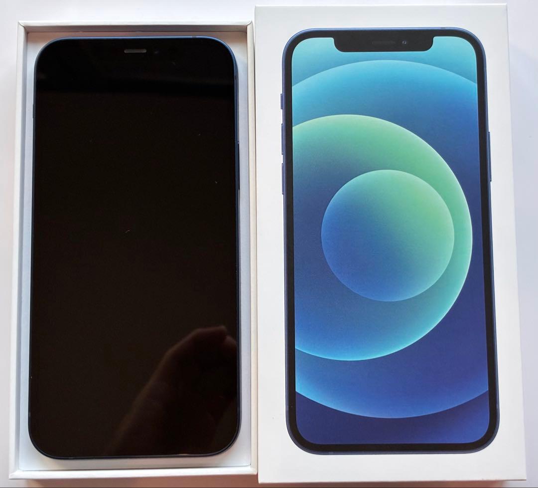 【美品】Apple iPhone 12 64GB Blue