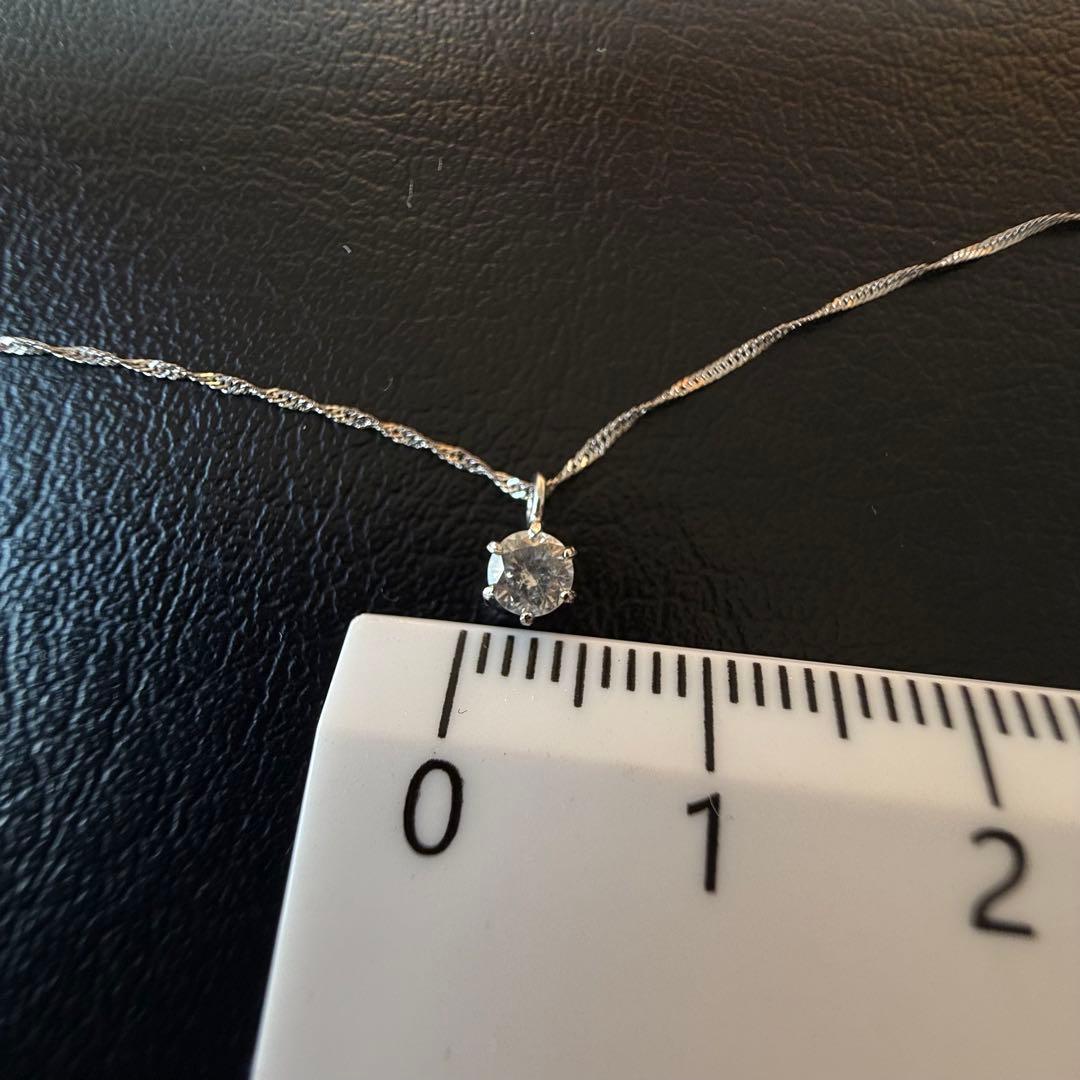 プラチナ850 Pt900 ダイヤモンド 0.15ct ネックレス