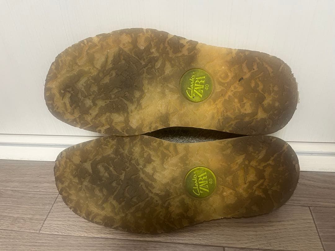 CLARKS × ZARA レザーミュール