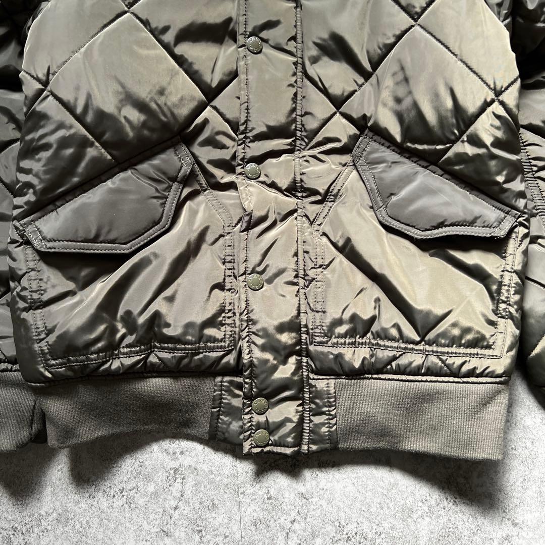 未使用【アヴィレックス】（M）キルティング ジャケット 中綿 カーキ 短丈