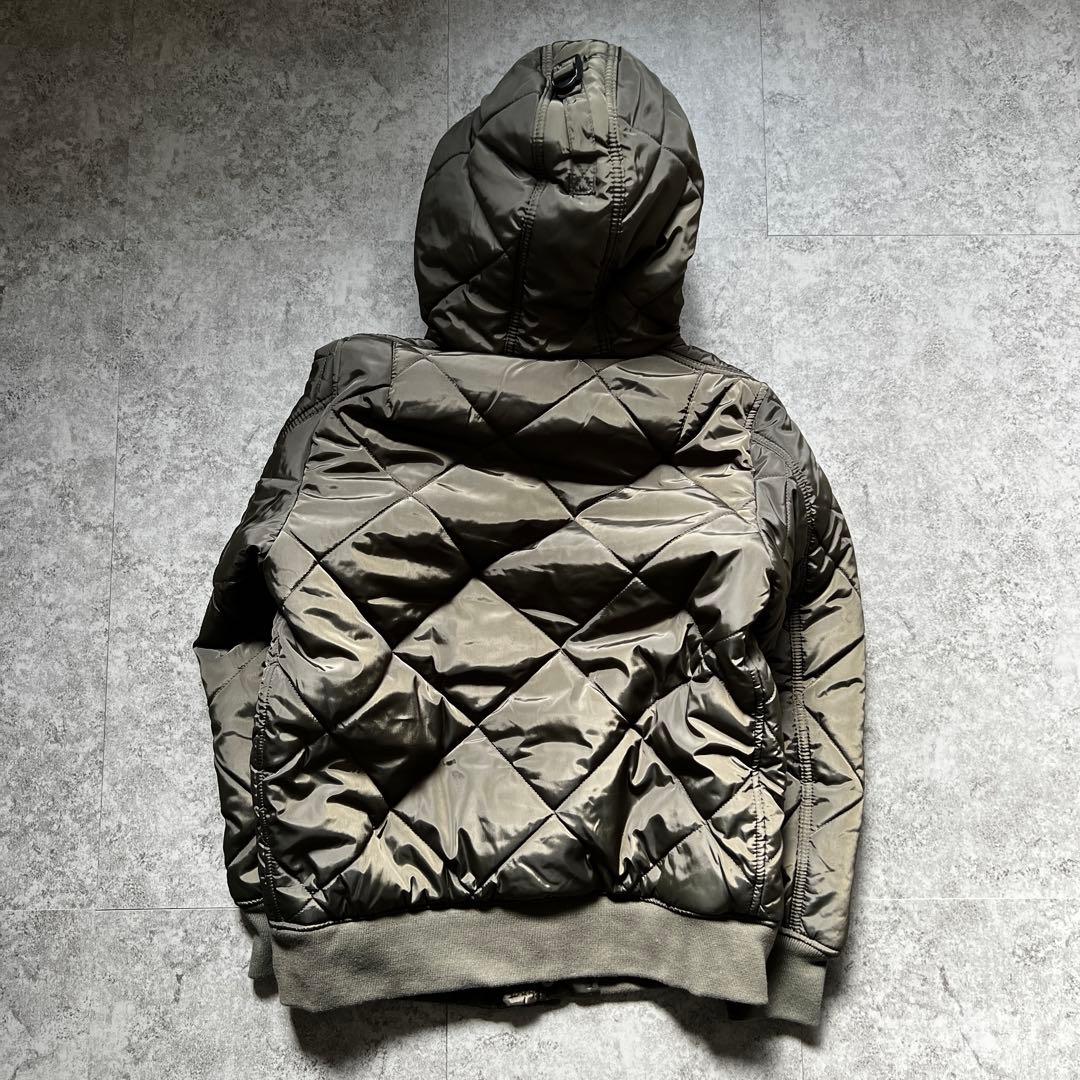 未使用【アヴィレックス】（M）キルティング ジャケット 中綿 カーキ 短丈