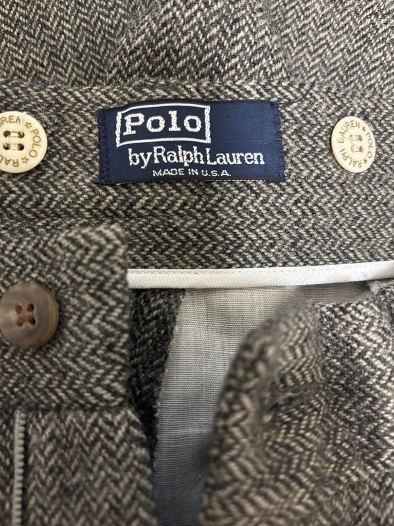 【最大値下げ】Polo by Ralph Lauren ウールスラックスUSA製