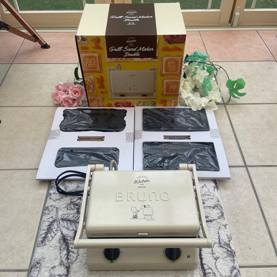 BRUNO （ブルーノ）スヌーピー グリルサンドメーカーダブル