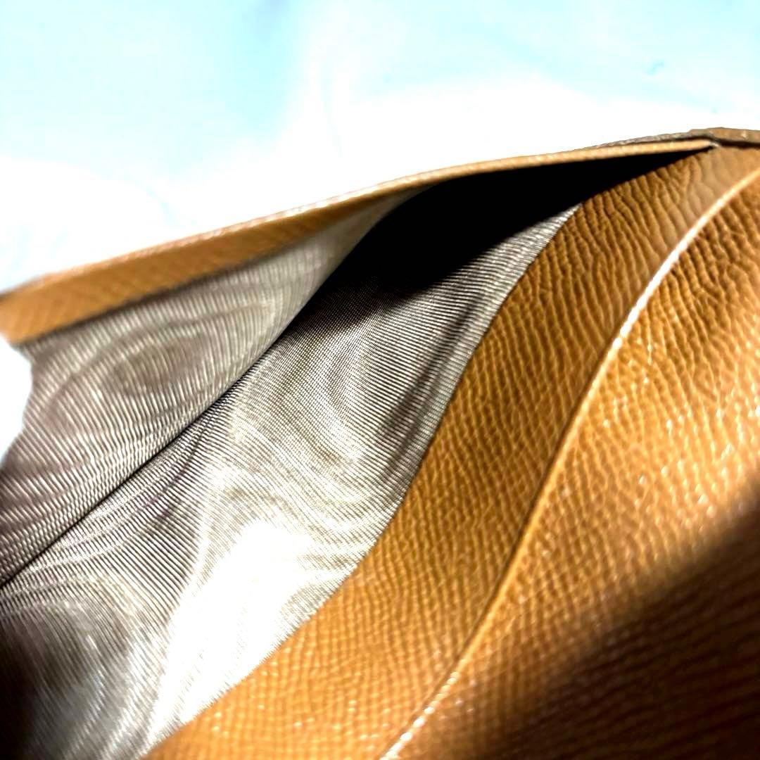 。。 ✨BVLGARI ブルガリ◆ブラウン◆グレインフルレザー◆長財布