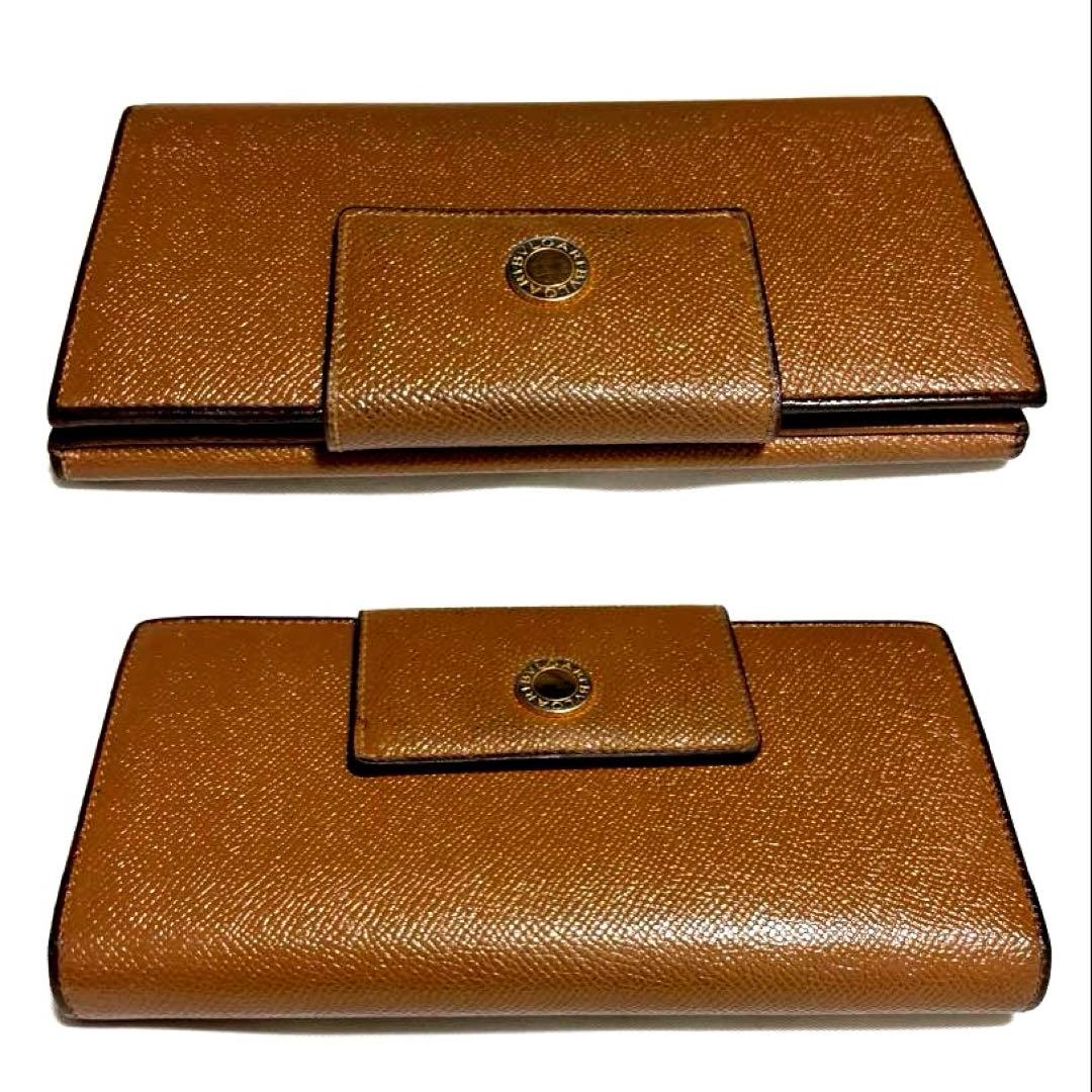 。。 ✨BVLGARI ブルガリ◆ブラウン◆グレインフルレザー◆長財布