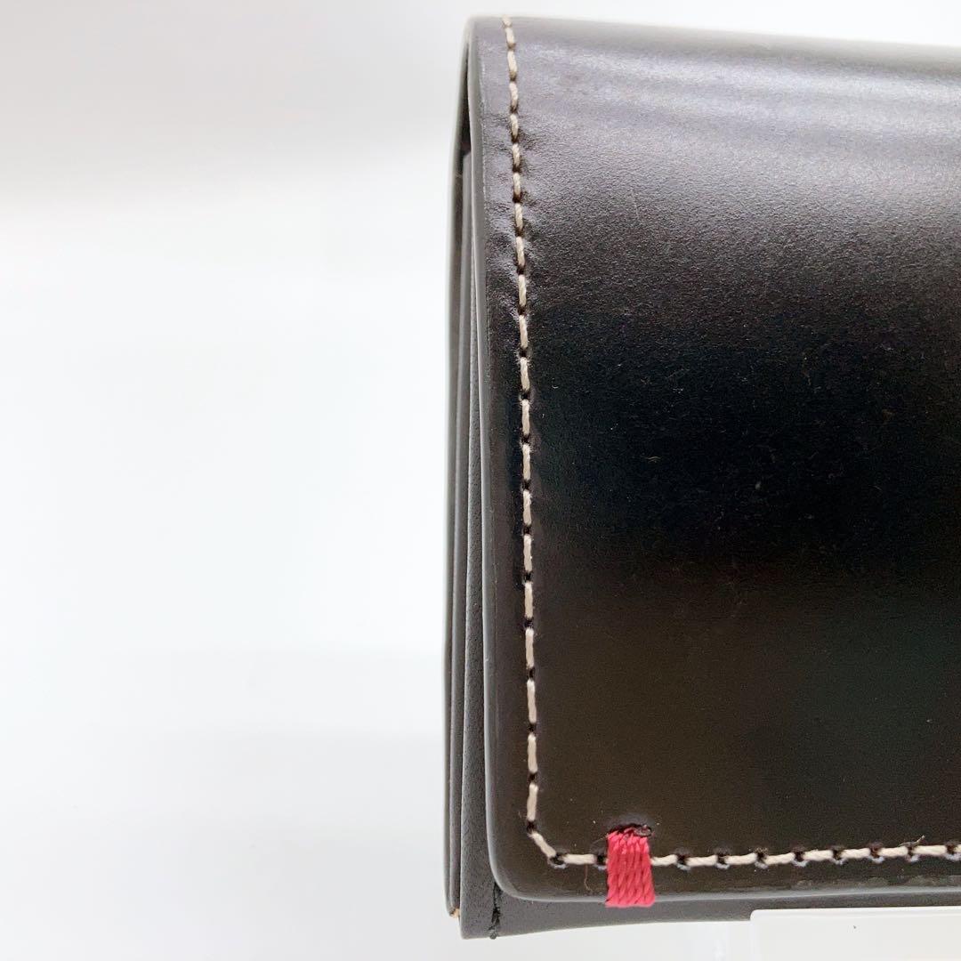 【美品】Paul Smith コードバン　名刺入れ　ブラック　総革仕上げ　最上位