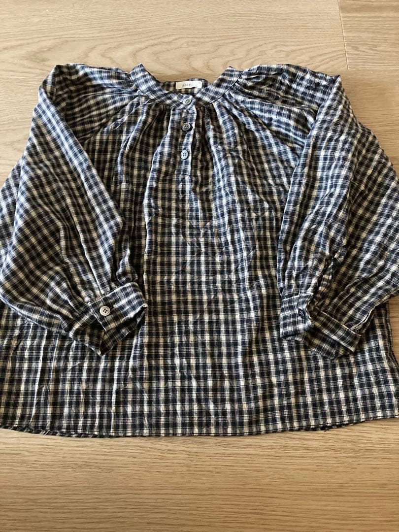 kokokids 25ss check blouse 韓国子供服