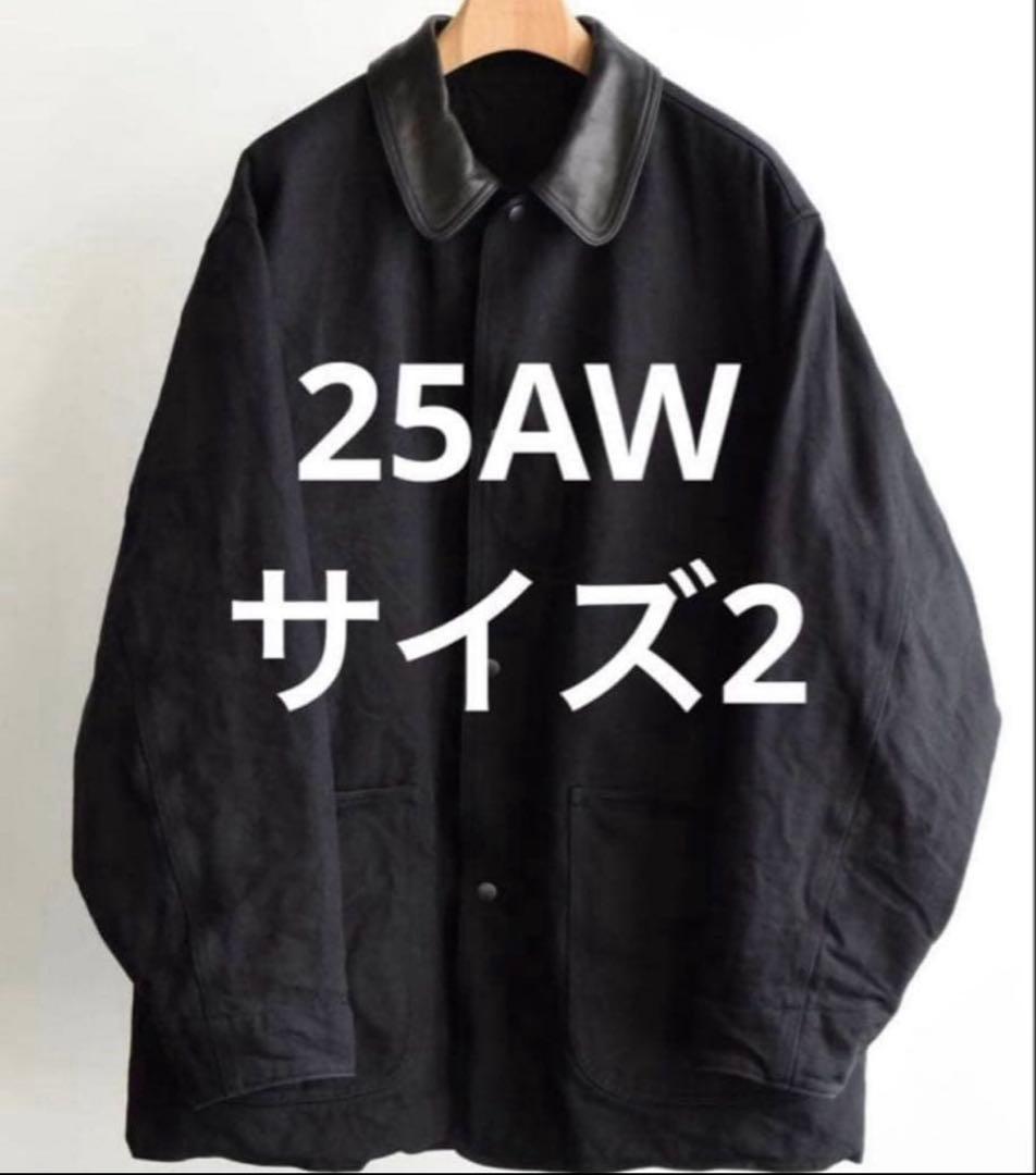 SIZE2 25AW COMOLI デニムレザーワークジャケット