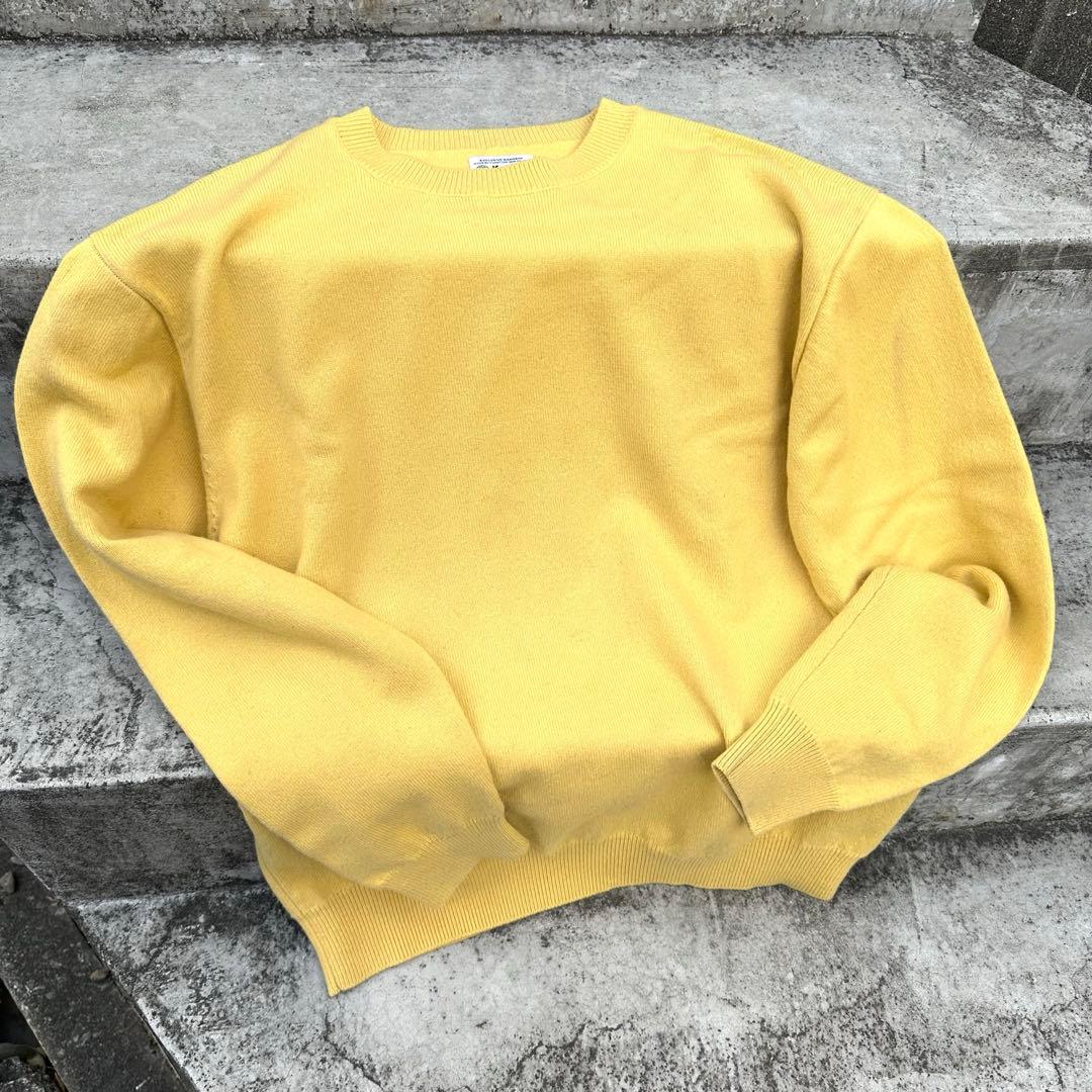 Yonetomi リジッドカシミヤ ニット YELLOW 3