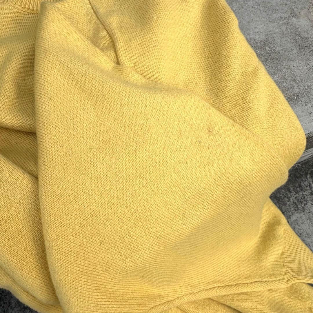 Yonetomi リジッドカシミヤ ニット YELLOW 3