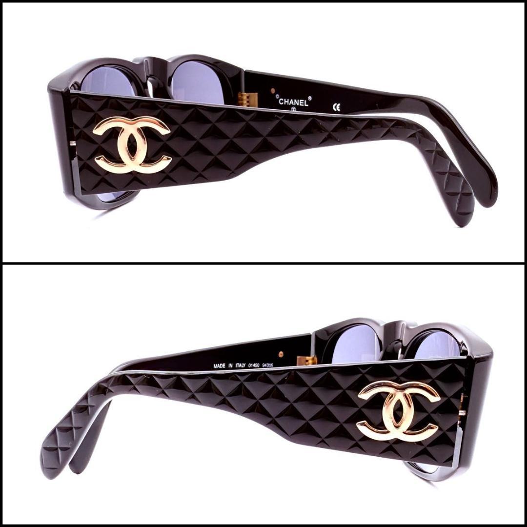 CHANEL シャネル　ココマーク　マトラッセ　サングラス　ウェリントン