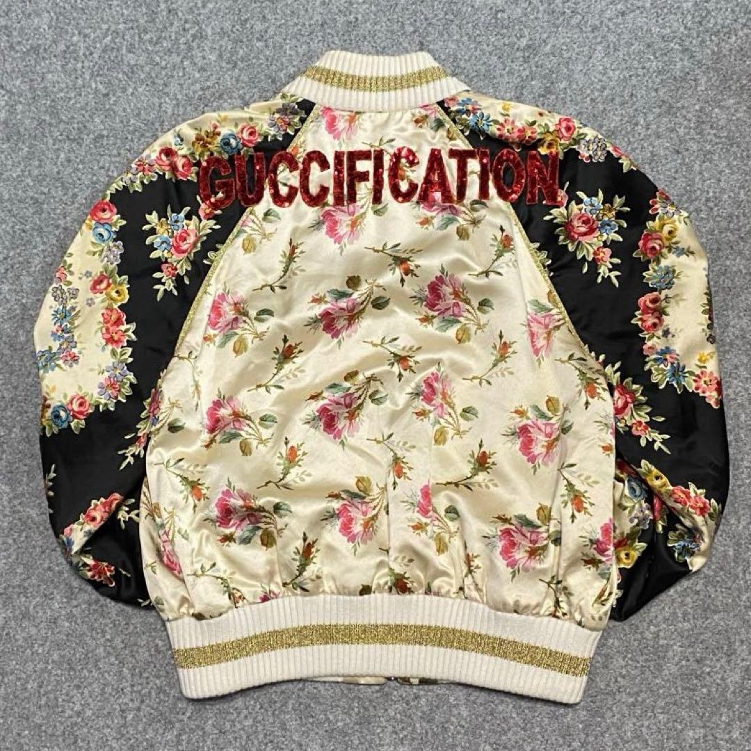 GUCCI 507645 ローズ フラワー 花柄 スカジャン ジャケット