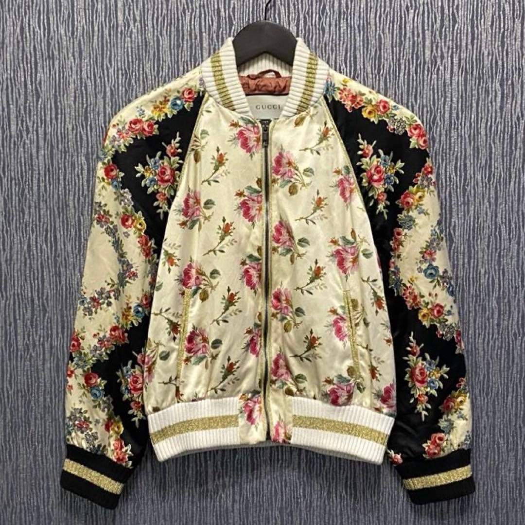 GUCCI 507645 ローズ フラワー 花柄 スカジャン ジャケット