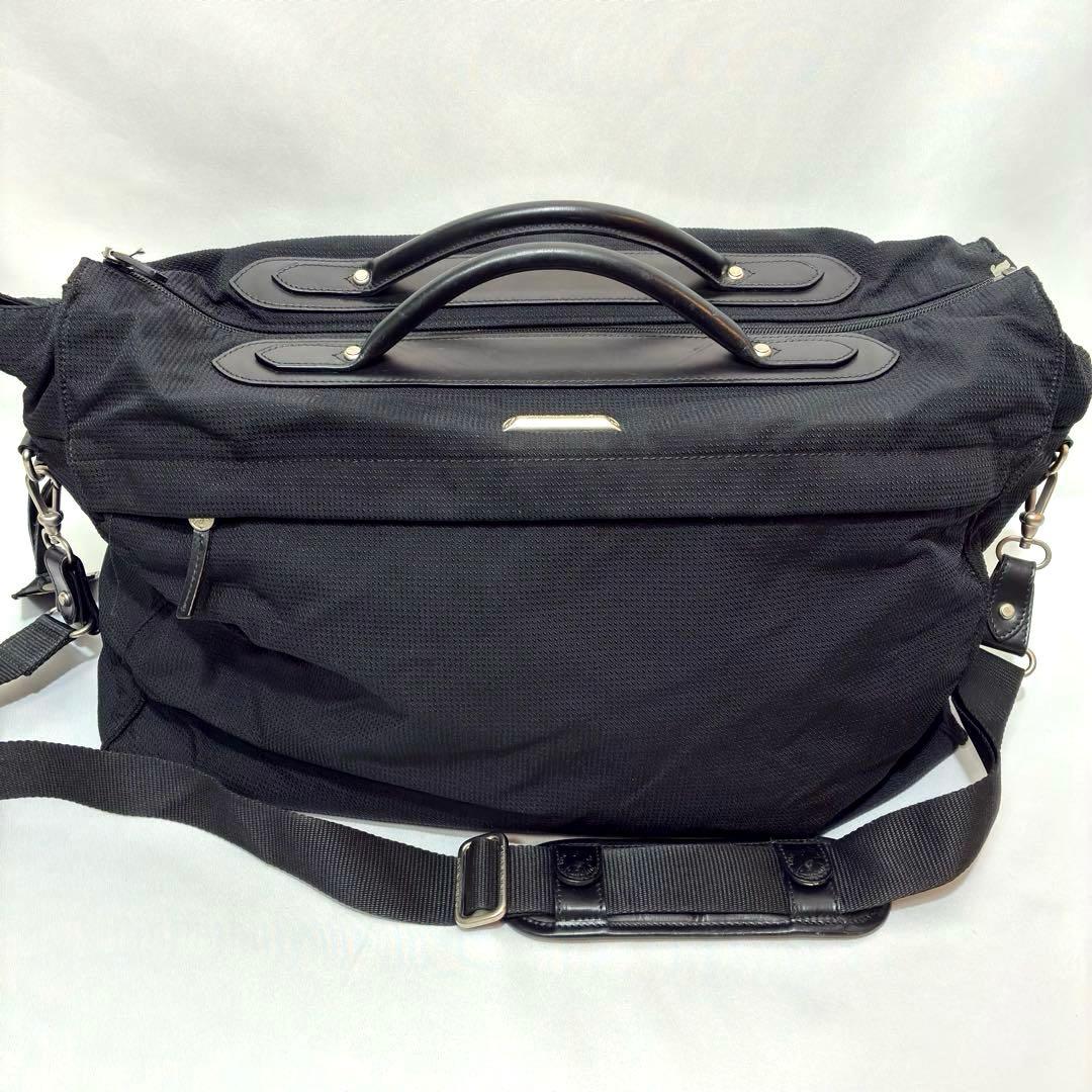 HUNTING WORLD 大容量 2way ビジネスバッグ イタリア製 黒