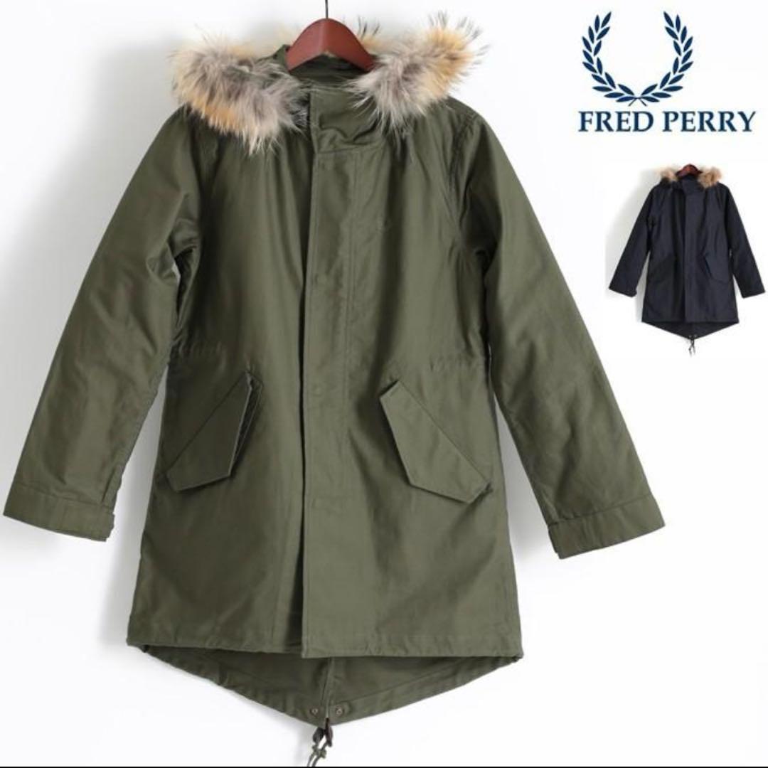 【FRED PERRY】美品モッズコート メンズXS オリーブ