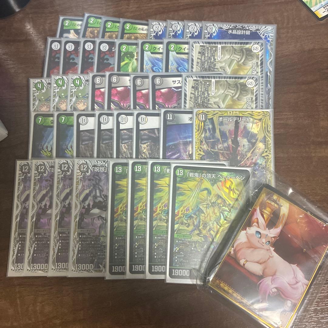 黒緑ゼニスデッキ　微高レート　ニャハンスリーブ付き