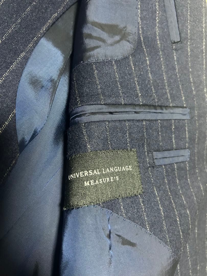ユニバーサルランゲージ 3ピース スーツ セットアップ 46 フランネル 美品