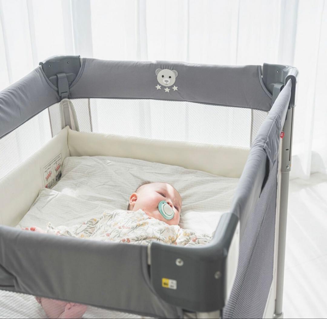 アップリカ(Aprica) ココネル エアー ベビーベッド グレーベアー