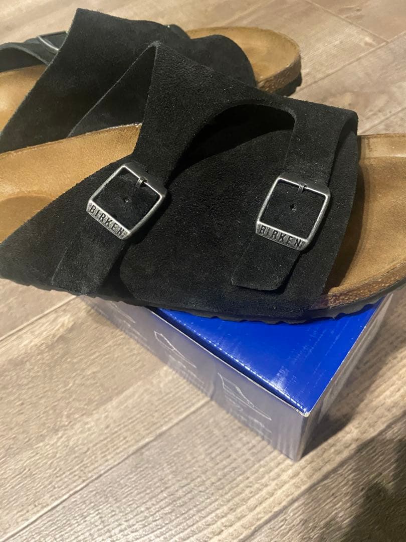 Birkenstock チューリッヒ　ブラックスエード　size40（26cm）
