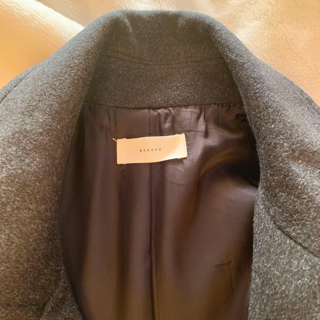 kagure ダークグレー ピーコート