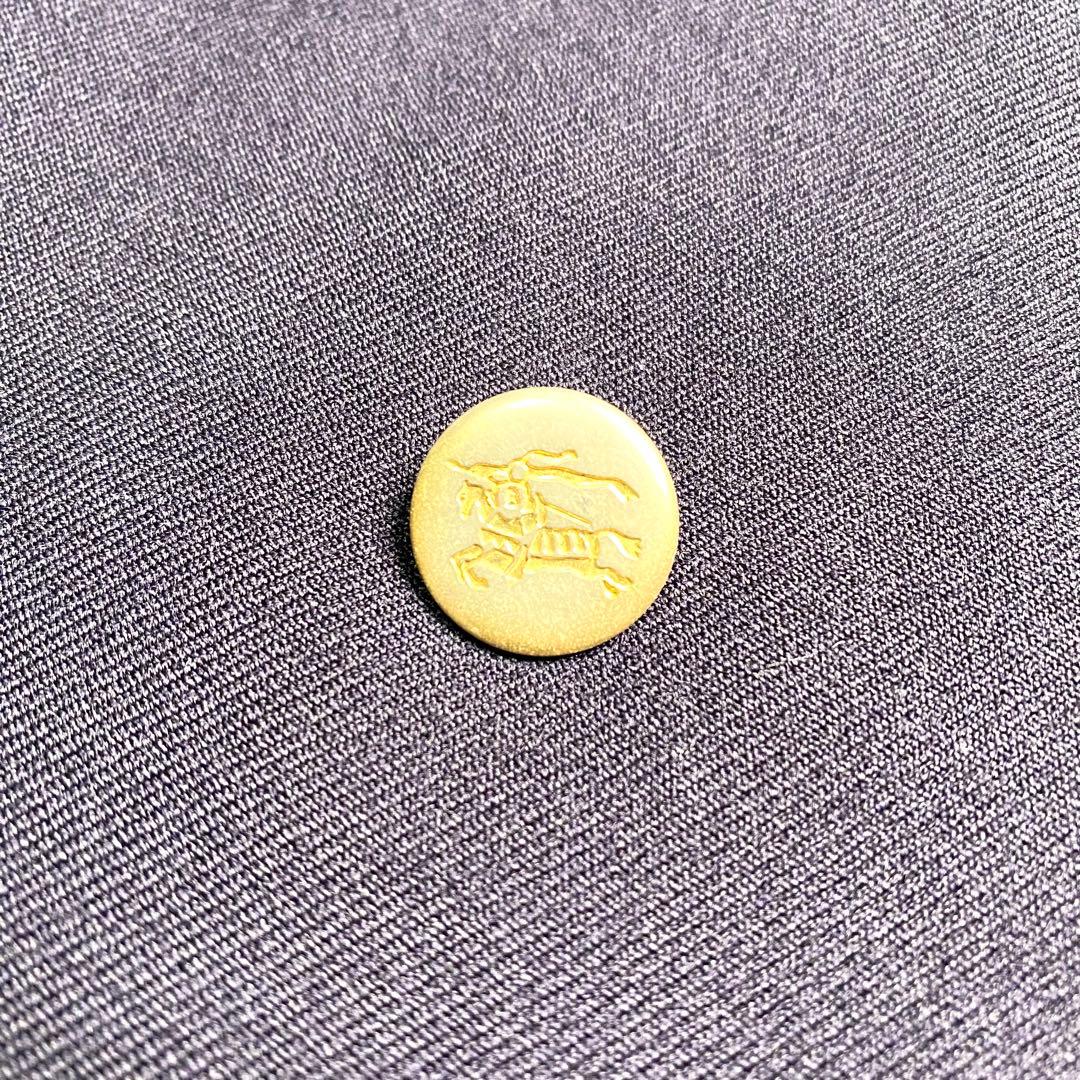 良品✨Burberry テーラード 紺ブレ ダブル 英国製 金ボタン XL