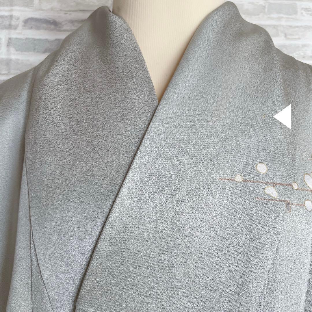 訪問着　フルセット　梅と松　金糸　刺繍　パールトーン加工　入学式　卒業式　I6
