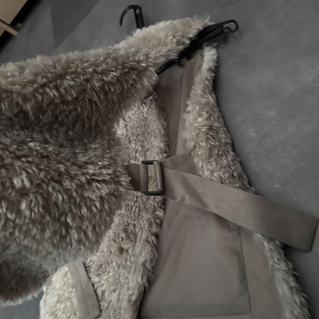 【美品】Herencia ボアベスト　gray