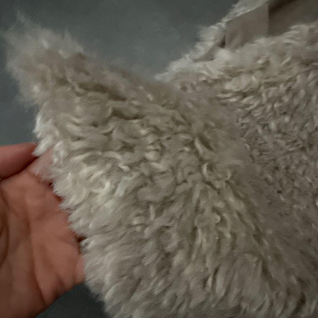 【美品】Herencia ボアベスト　gray