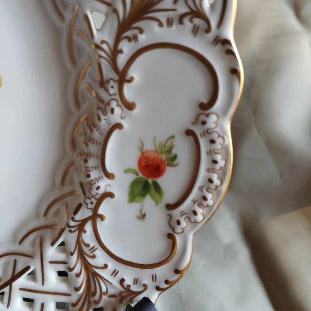 マイセン透かしプレート21㌢