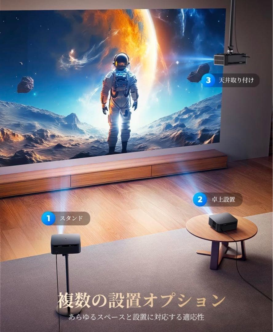 WIMIUS K13 プロジェクター 公式Google TV搭載 HDMI