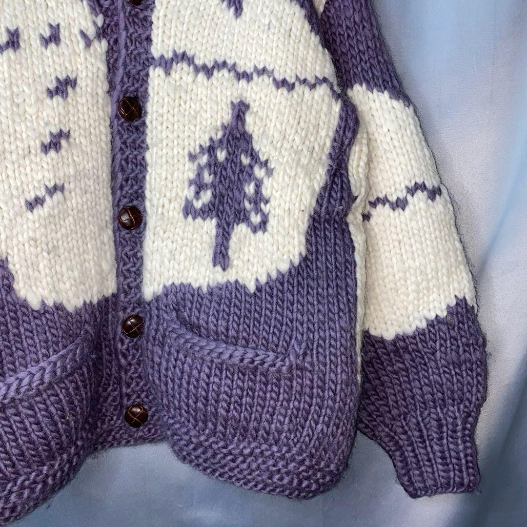 FAB 白熊　シロクマ　カナディアン　カウチン　ニット　セーター　カナダ製