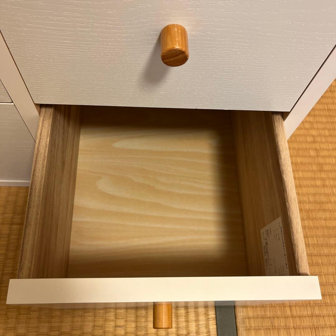 モモナチュラル LOVE CHEST 2列・3段 チェスト キッズ家具