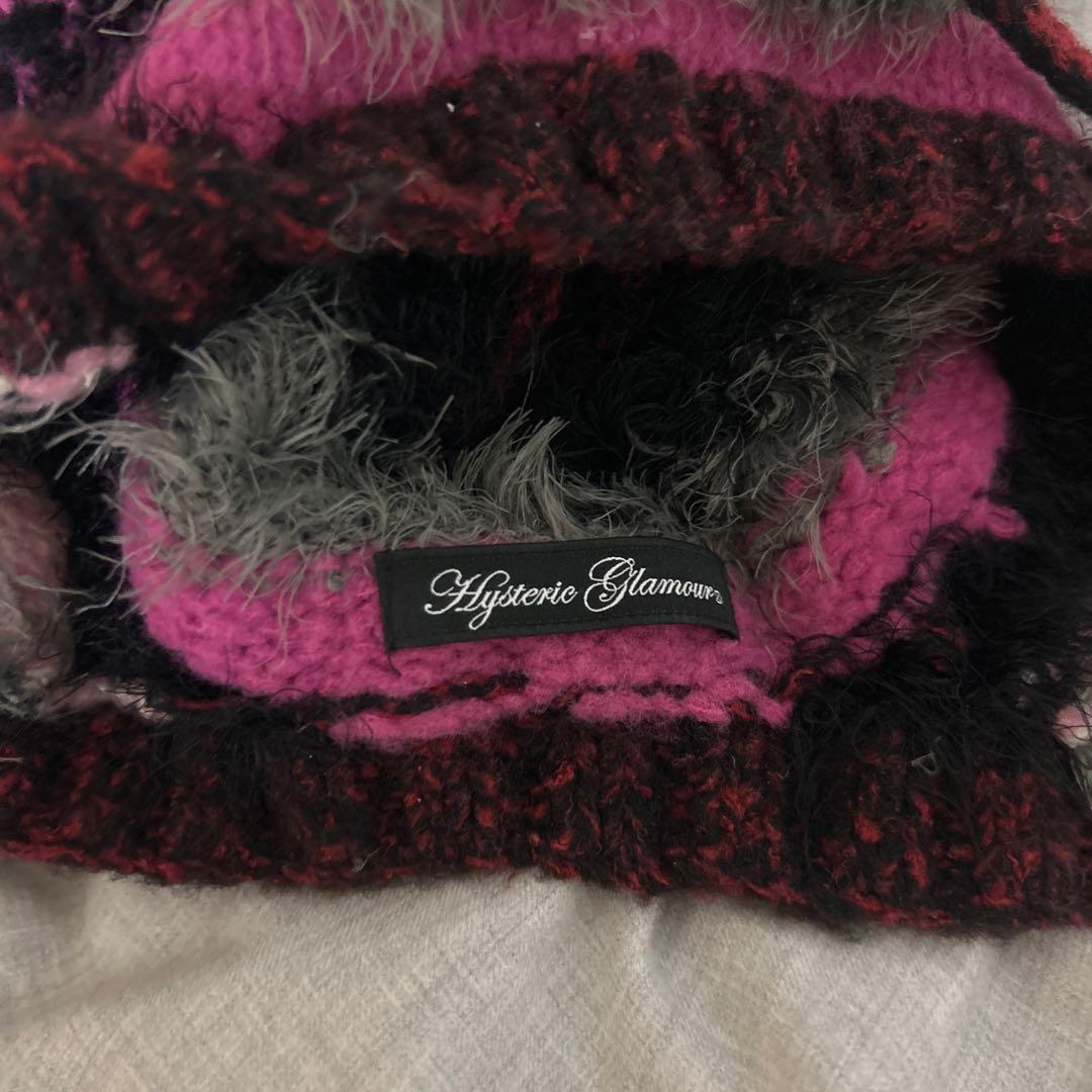 専用HYSTERIC GLAMOUR SHAGGY BORDER ニットキャップ