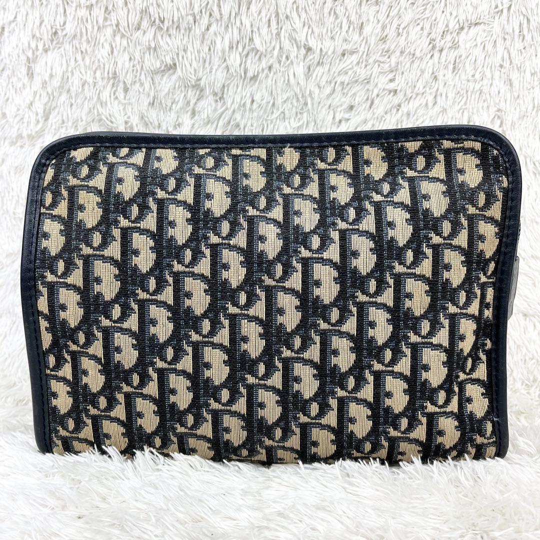 【極美品】クリスチャンディオール トロッター クラッチバッグ ネイビー